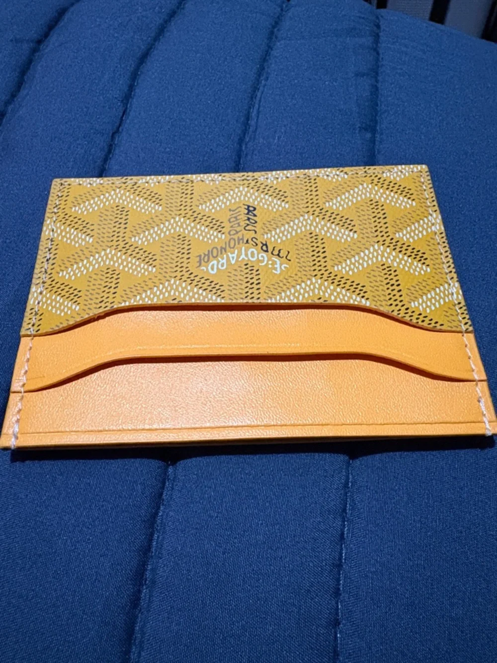 Goyard Yellow-Orange Card Sleeve - Picture 3 of 5